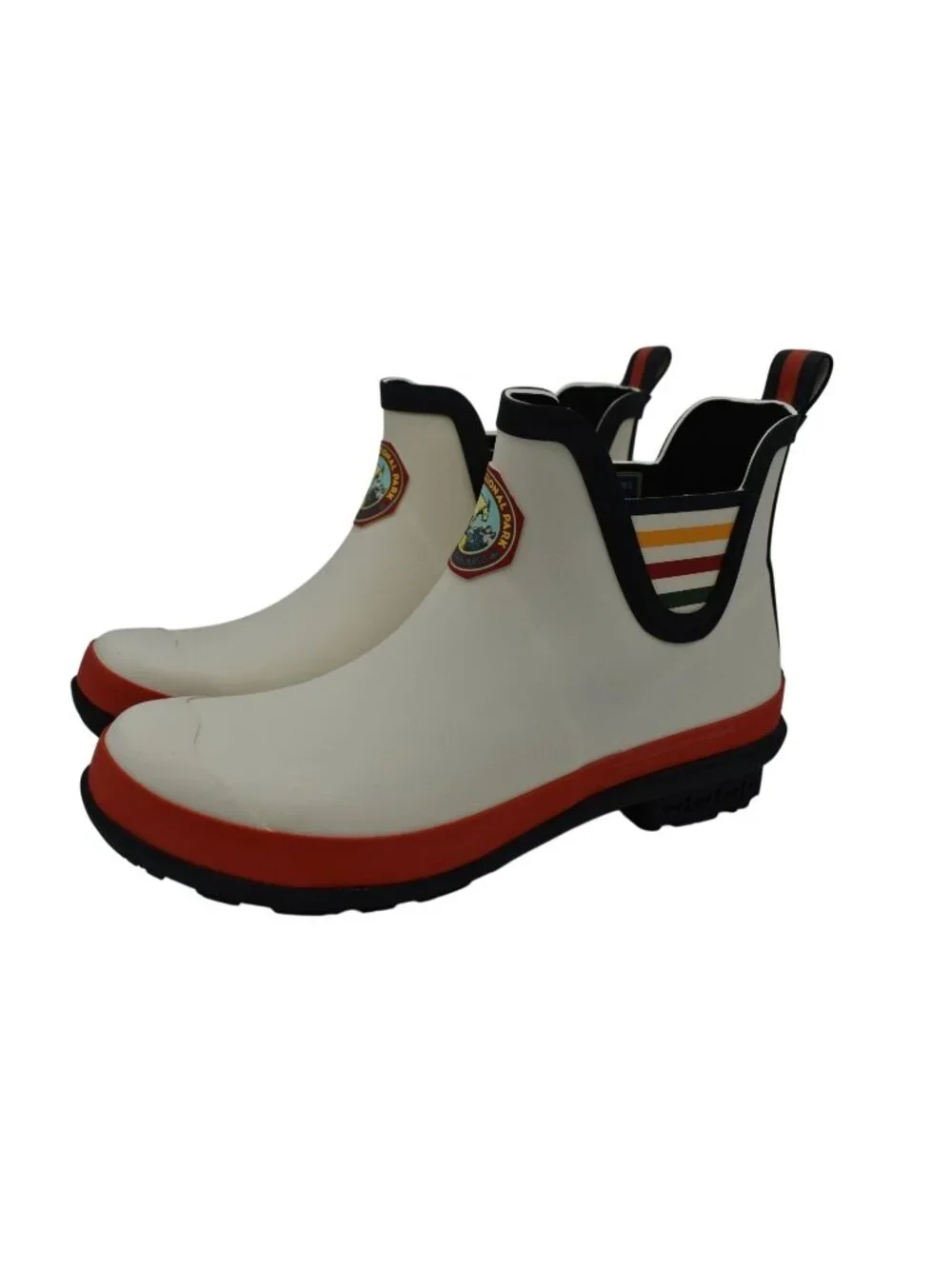 Pendleton Womens 11 Glacier National Park White Waterproof Chelsea Rain Boots